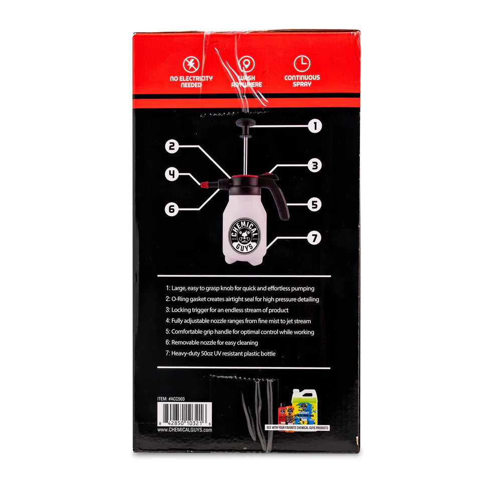 CHEMICAL GUYS MR. SPRAYER FULL FUNCTION ATOMIZER AND PUMP SPRAYER