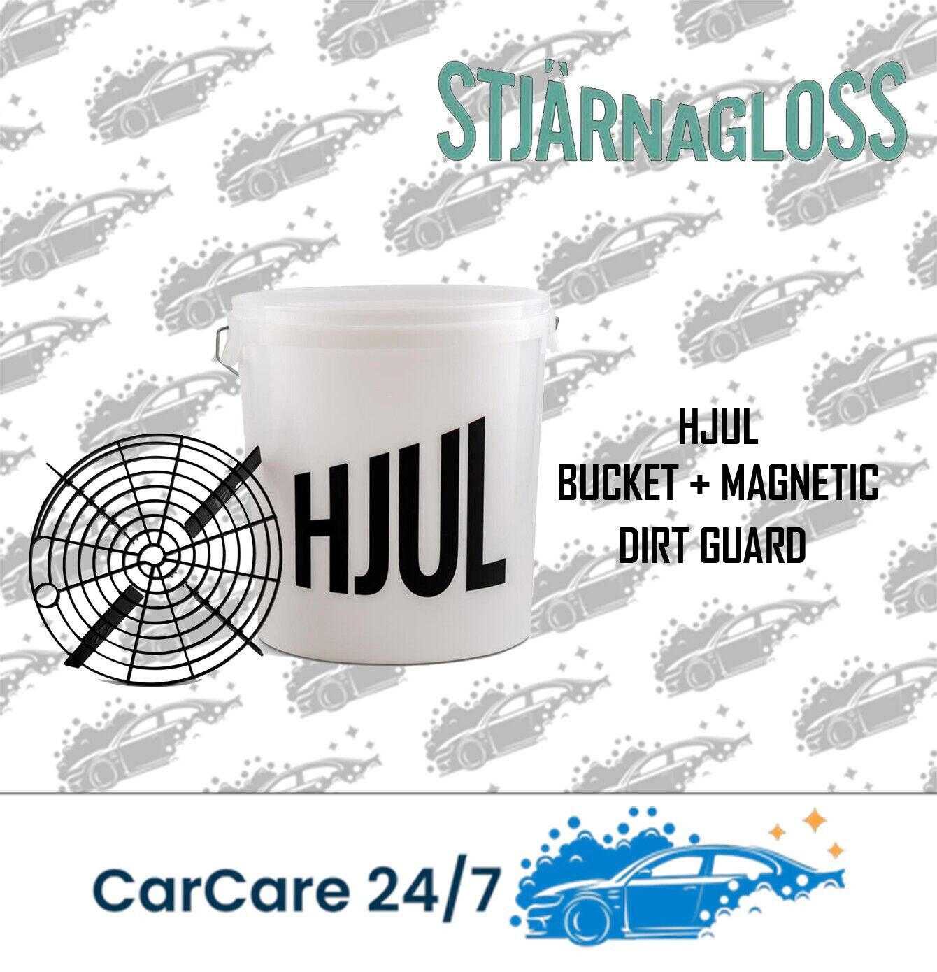 STJARNAGLOSS HJUL - BUCKET WITH MAGNETIC DIRT GUARD
