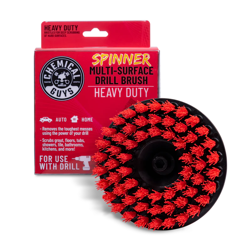 CHEMICAL GUYS SPINNER CARPET DRILL BRUSH - MEDIUM DUTY