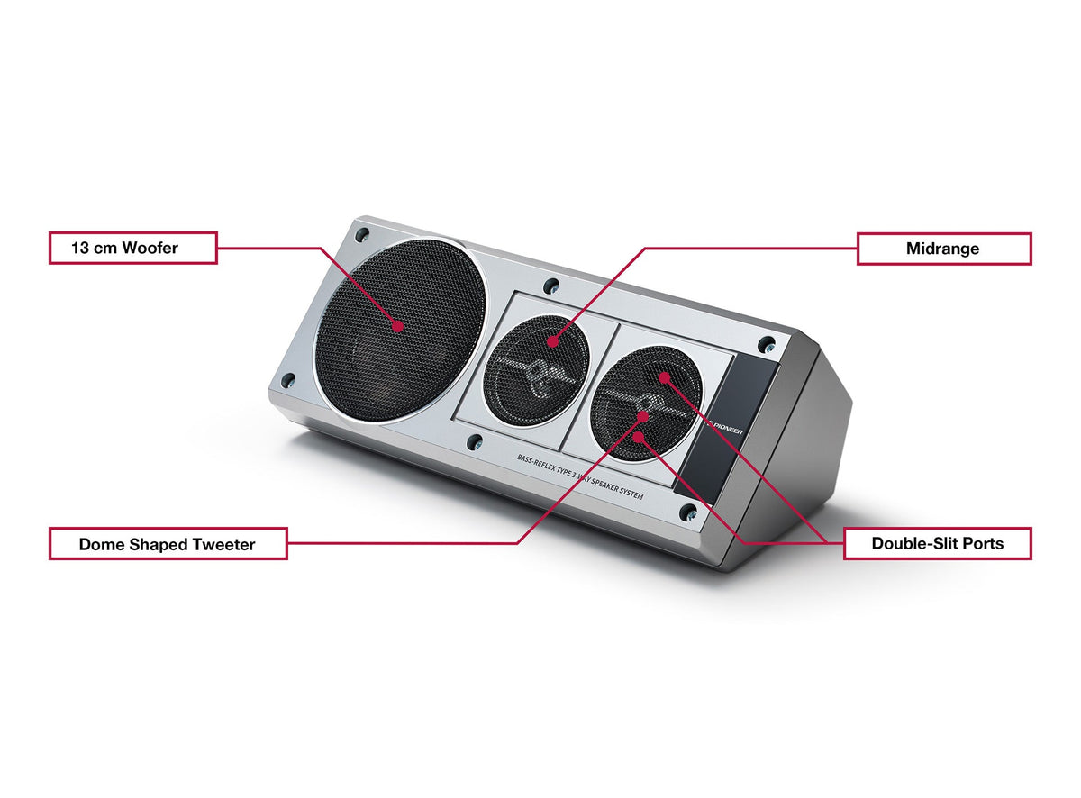 Pioneer TS-X40SXT - Retro 3-Way Bass Reflex Shelf Speaker System 100W (AVAILABLE NOW)