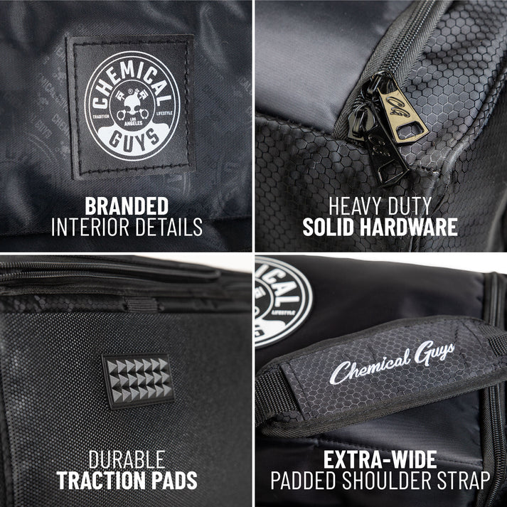 CHEMICAL GUYS ARSENAL RANGE TRUNK ORGANIZER & DETAILING BAG WITH POLISHER POCKET