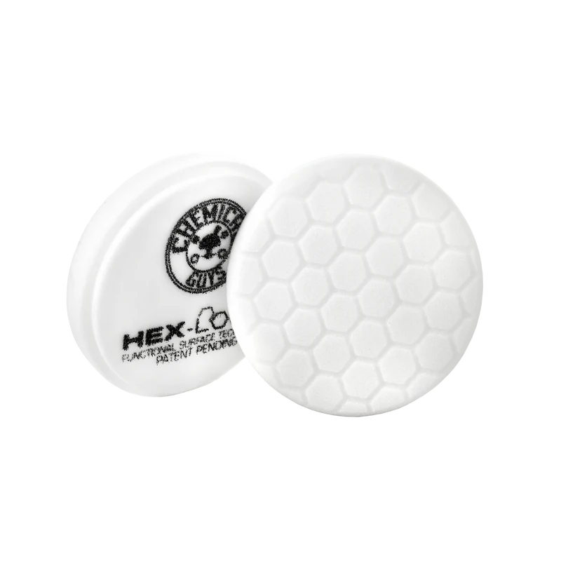 CHEMICAL GUYS HEX-LOGIC PAD - WHITE MEDIUM LIGHT POLISHING PAD 5"