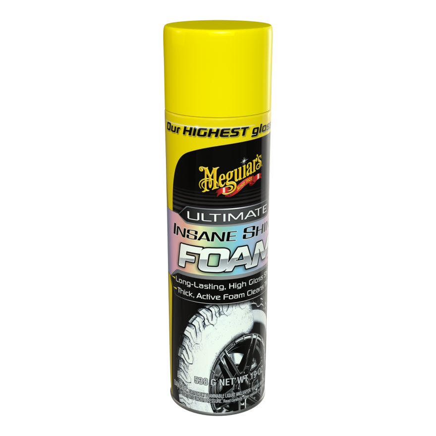MEGUIAR'S ULTIMATE INSANE SHINE™ TIRE FOAM G210419EU, 19 OZ (538 ML) CAN, 6 CANS/CASE