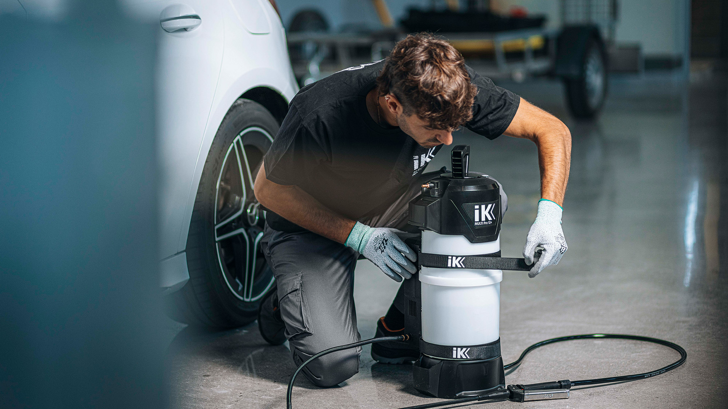 IK Multi Pro 12 Battery Pressure Sprayer with Air Valve Chemical Acid Carwash detailing Valeting Cleaning