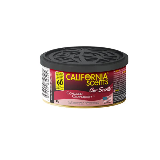 California Scents Car Scents Air Freshener Tin Concord Cranberry
