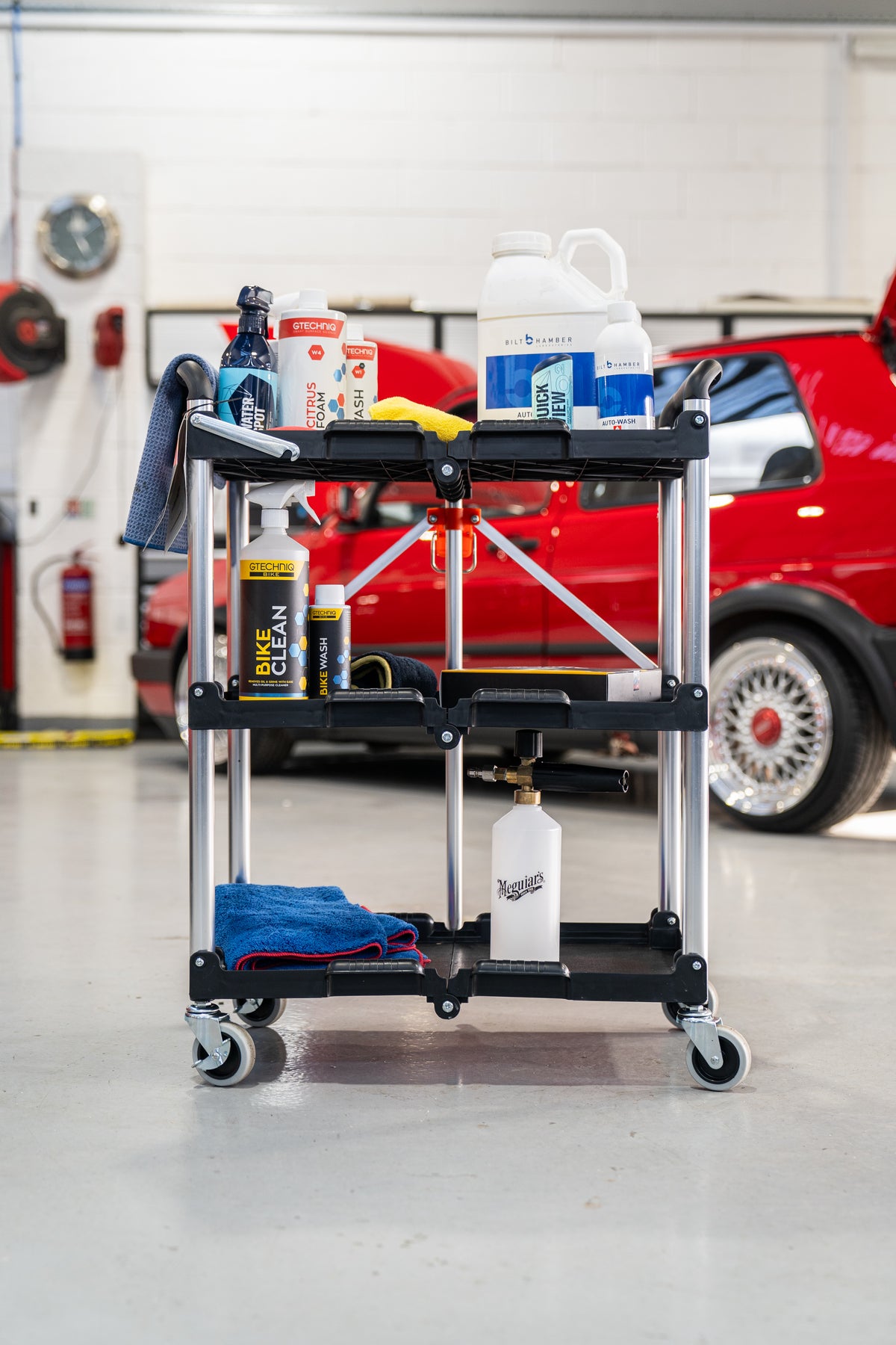 Kendo Foldable Detailers Trolley