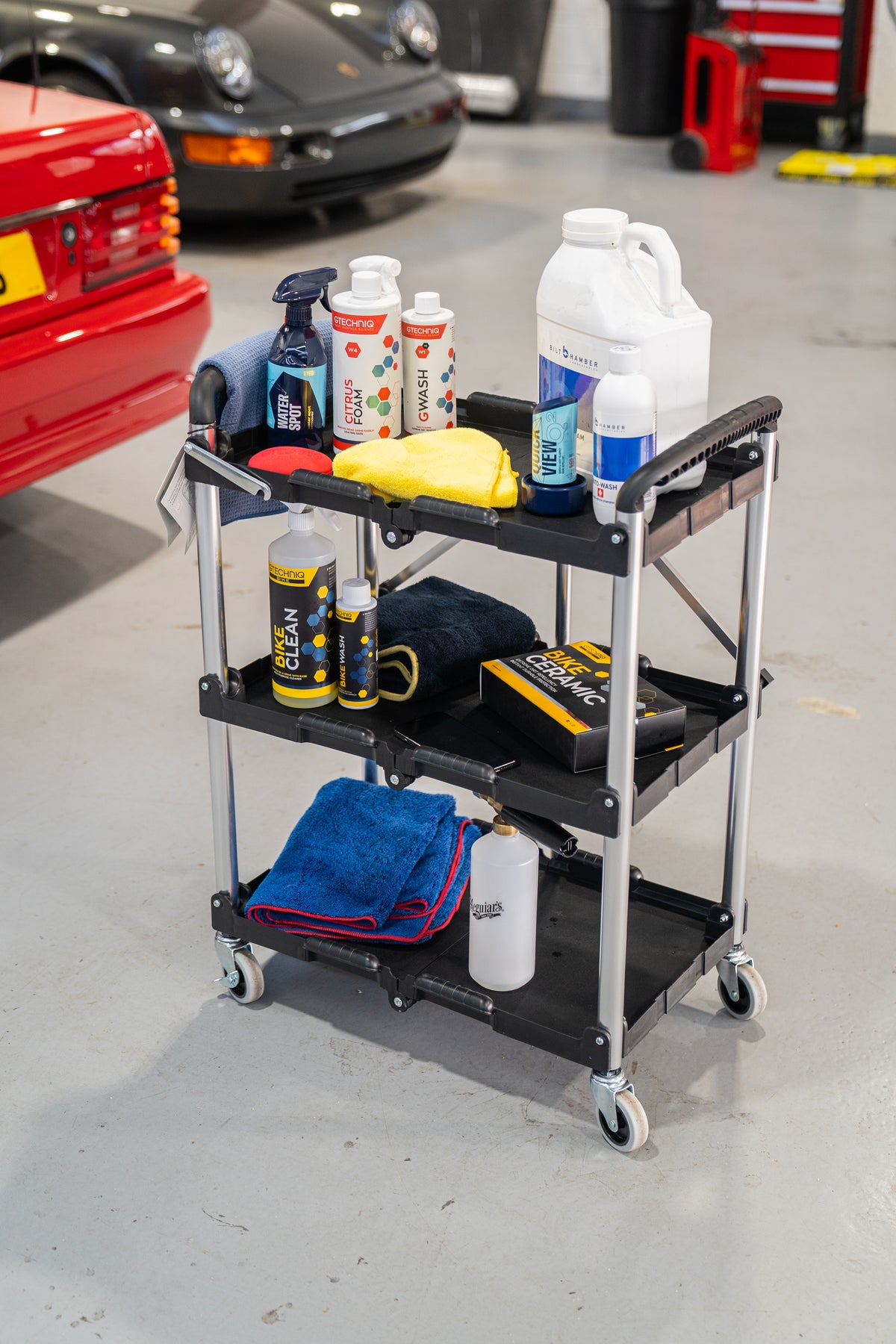 Kendo Foldable Detailers Trolley