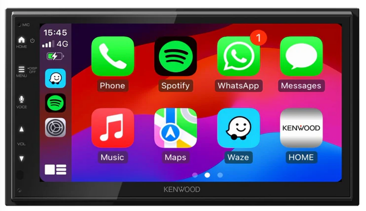 Kenwood DMX5023DABS - 6.8” Wired CarPlay Android Auto Mirroring DAB Screen (OPEN-BOX)