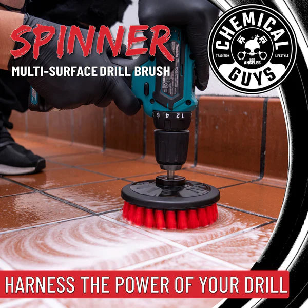 CHEMICAL GUYS SPINNER CARPET DRILL BRUSH - MEDIUM DUTY