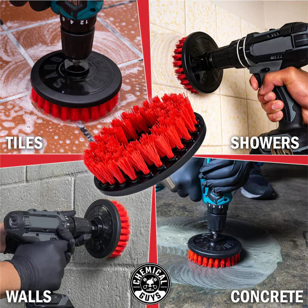 CHEMICAL GUYS SPINNER CARPET DRILL BRUSH - MEDIUM DUTY