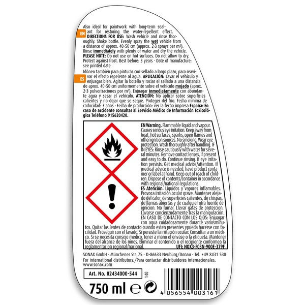 SONAX XTREME Spray+Seal 750ml