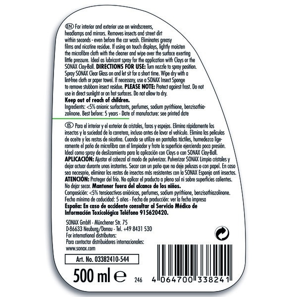 SONAX Clear Glass 500ml