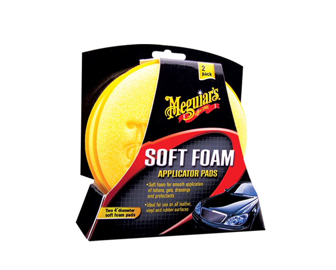 MEGUIAR'S SOFT FOAM APPLICATOR PADS 2 PACK