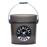 Chemical Guys Heavy Duty Ultra Clear Smoked Obsidian Black Bucket