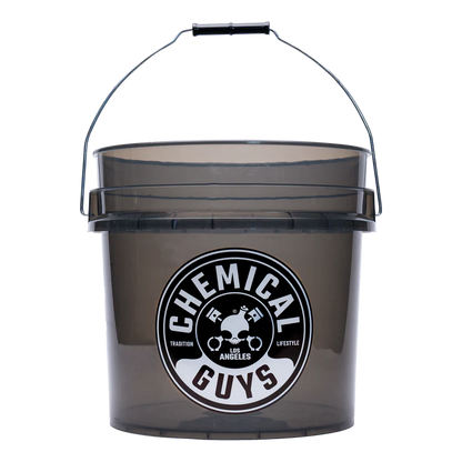 CHEMICAL GUYS HEAVY DUTY ULTRA CLEAR SMOKED OBSIDIAN BLACK BUCKET