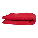 Chemical Guys Waffle Weave Glass And Window Microfiber Towel Red 24" X 16"