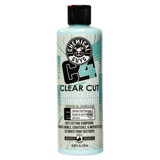 CHEMICAL GUYS C4 CLEAR CUT CORRECTION COMPOUND (16OZ)