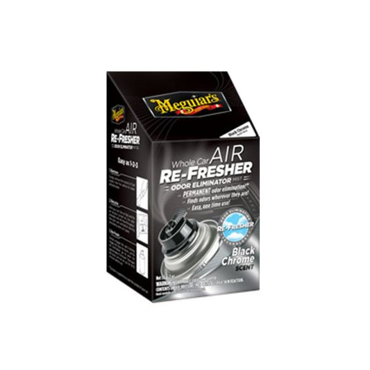 MEGUIARS AIR RE-FRESHER ODOR ELIMINATOR 59ML - BLACK CHROME SCENT