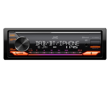 JVC KD-X482DBT - Mechless Digital Media Player Bluetooth DAB+ Alexa Ready Stereo