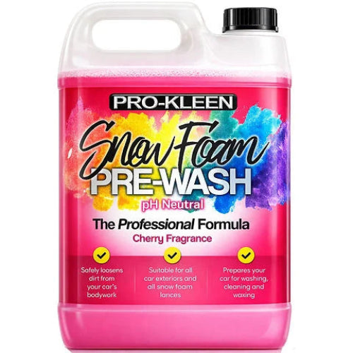 Pro-Kleen PH Neutral Pre Wash Snow Foam Cherry Fragrance 5L