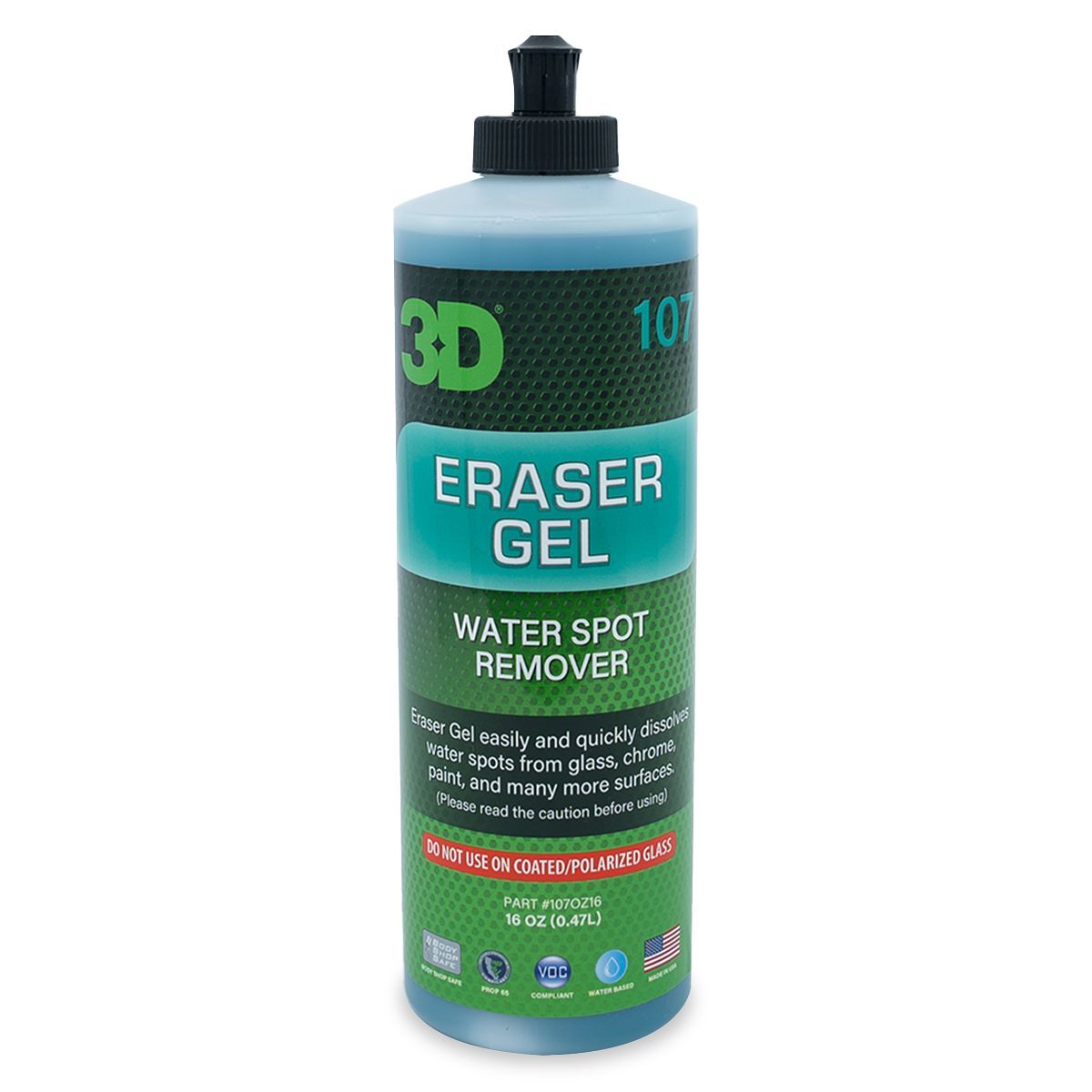 3D CarCare Water Spot Remover Eraser Gel 107OZ16 473ml