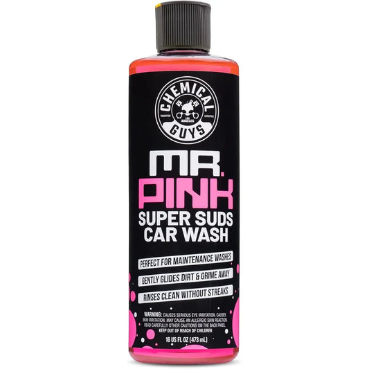CHEMICAL GUYS MR.PINK SUPER SUDS SHAMPOO SUPERIOR SURFACE CLEANSER (16 OZ)