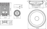 JBL STAGE3 607C - 6.5" 2-Way Component Speakers 500W Total Power