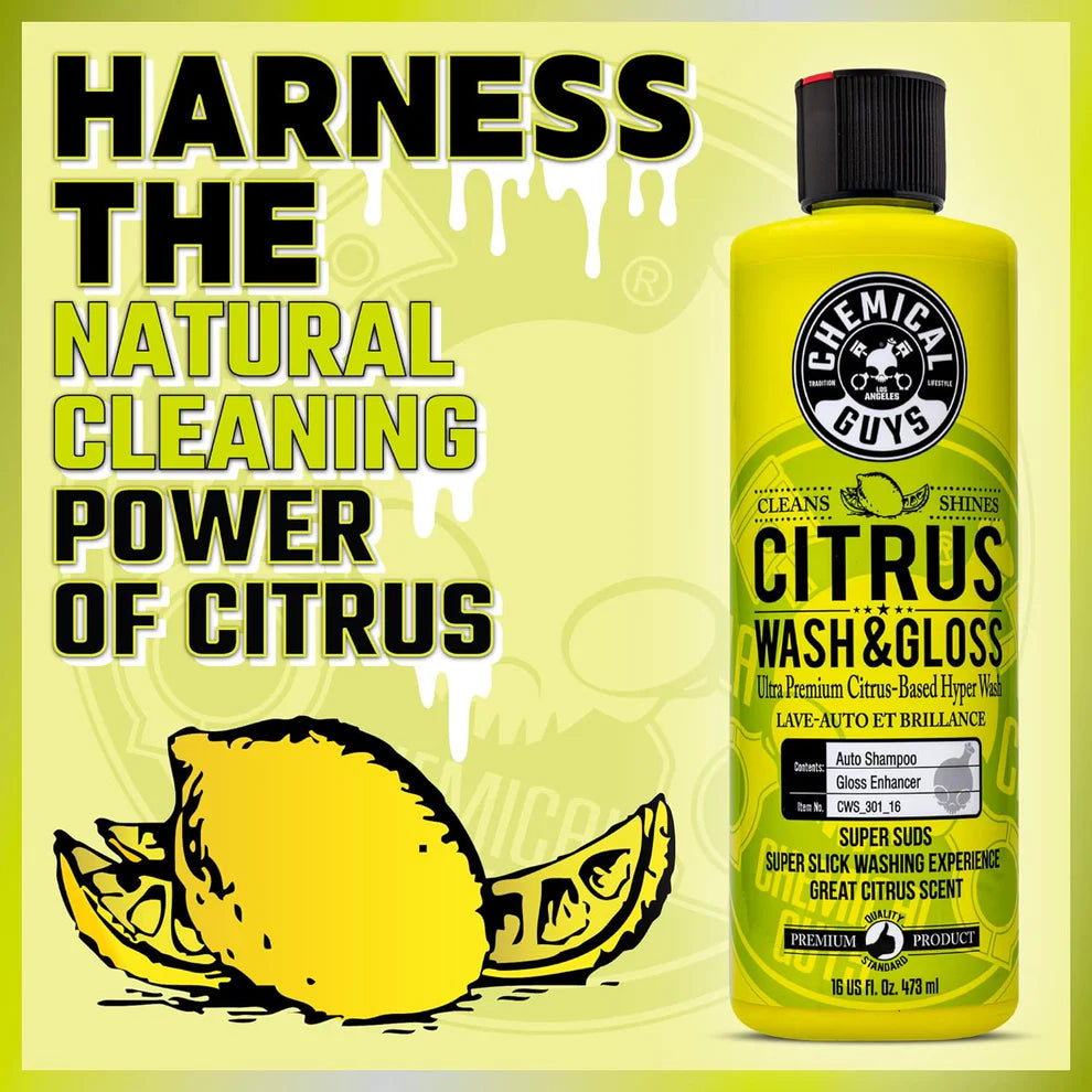 CHEMICAL GUYS CITRUS WASH & GLOSS HYPER-CONCENTRATED 16OZ