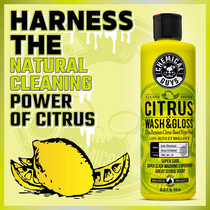 CHEMICAL GUYS CITRUS WASH & GLOSS HYPER-CONCENTRATED 16OZ