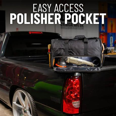 Chemical Guys Arsenal Range Trunk Organizer & Detailing Bag With Polisher Pocket