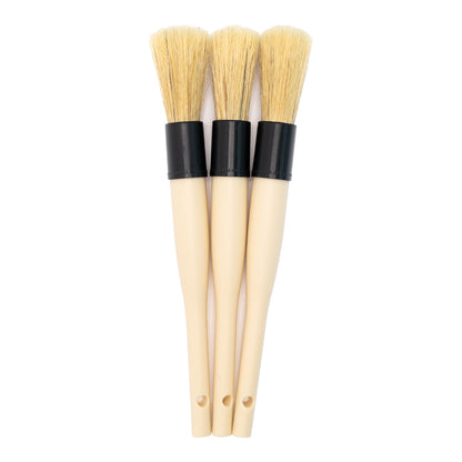 Multi Purpose Detailing Brushes Trio Set Interior
