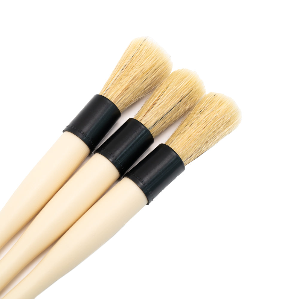 Multi Purpose Detailing Brushes Trio Set Interior