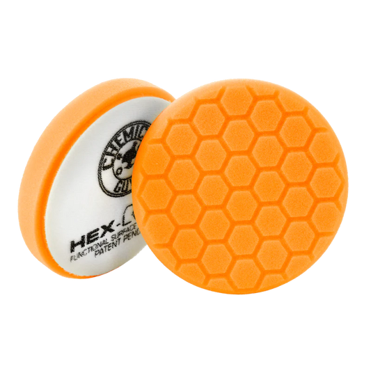 CHEMICAL GUYS HEX-LOGIC PAD ORANGE MEDIUM-HEAVY CUT PAD 5"