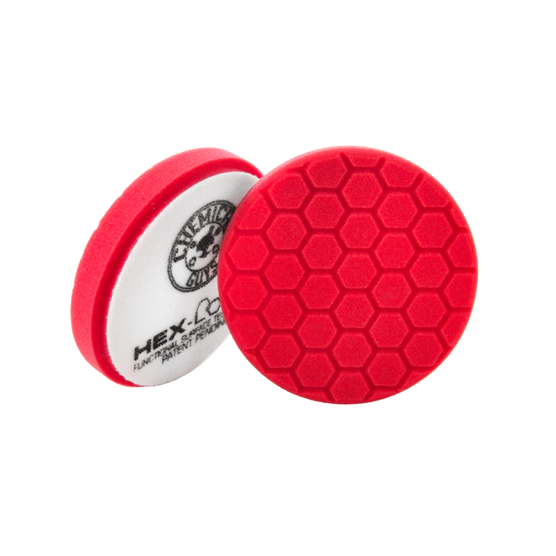 CHEMICAL GUYS HEX-LOGIC PAD - RED ULTRAFINE FINISHING PAD 5"