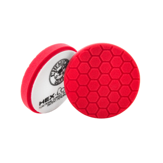 CHEMICAL GUYS HEX-LOGIC PAD - RED ULTRAFINE FINISHING PAD 5"