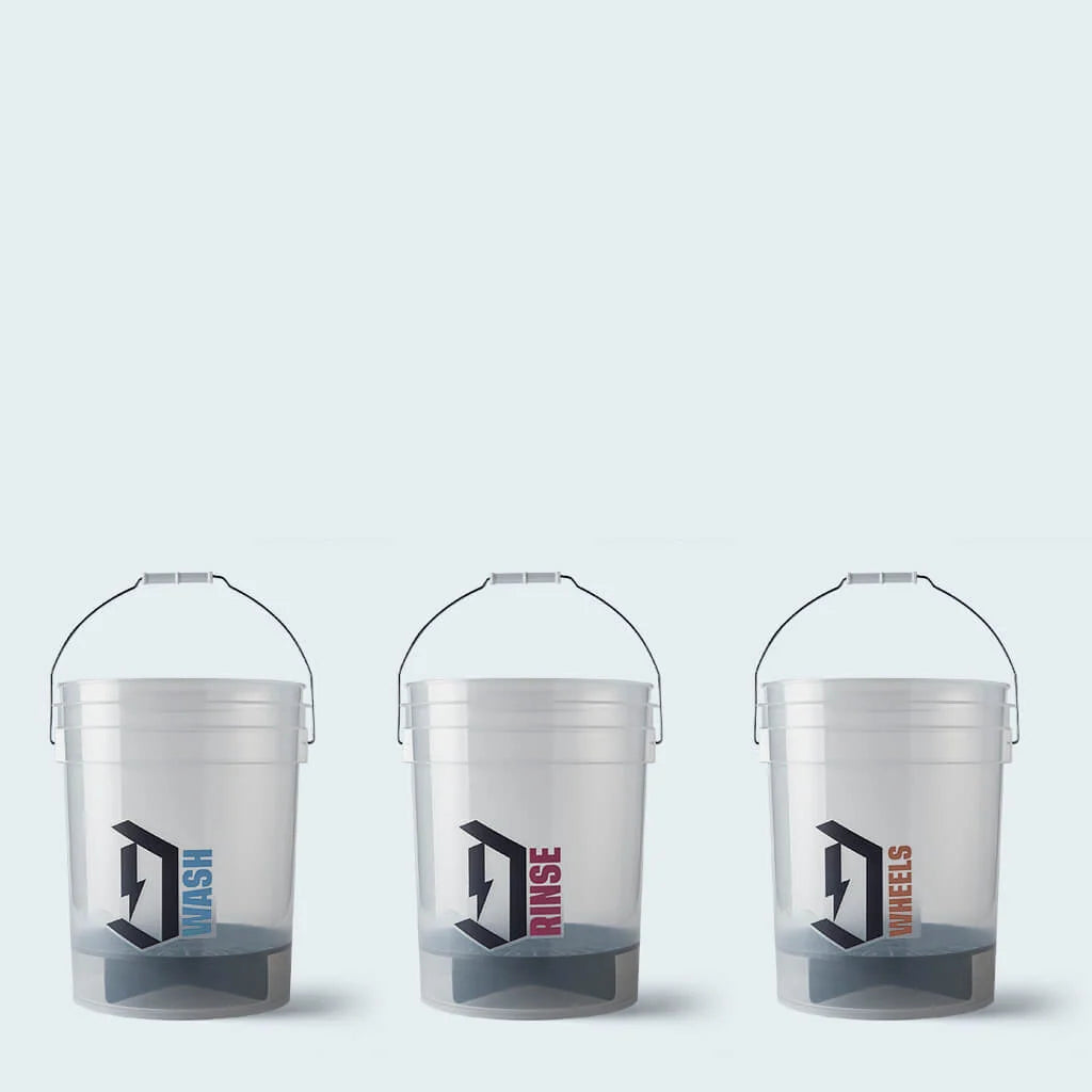 Duel Autocare Detailing Bucket Set Wash Rinse Wheels