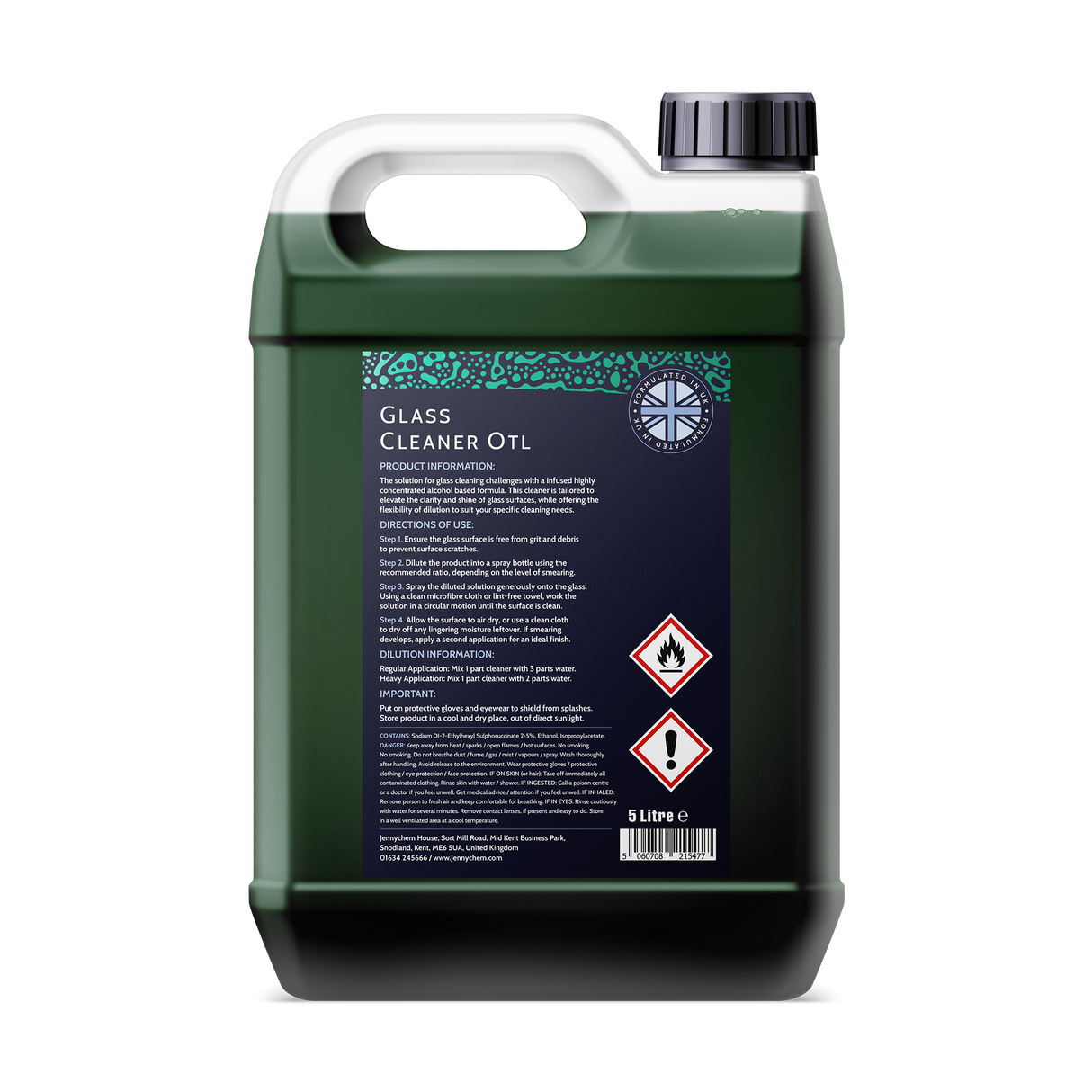 Jennychem Glass Cleaner OTL (Concentrate) 5L