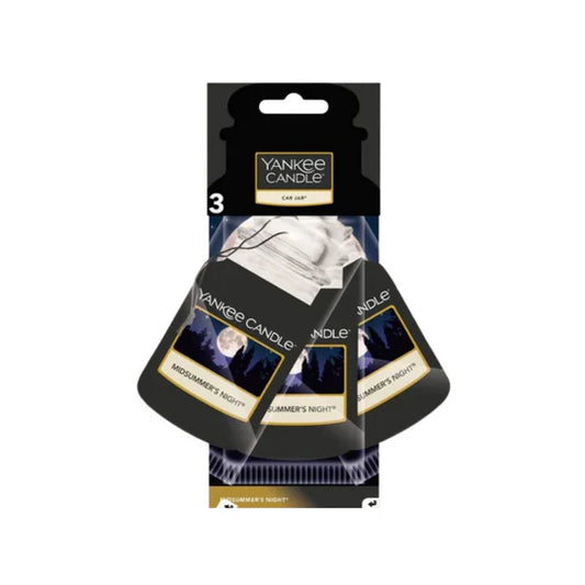 Yankee Candle Car Jar Bonus 3pk Hanging Air Freshener Midsummers Night