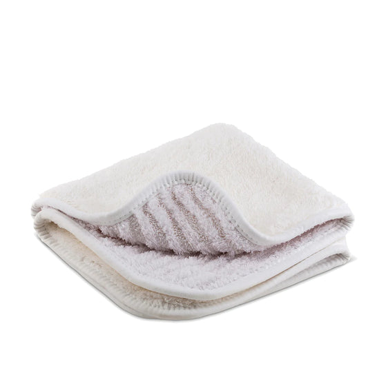 Stjarnagloss Fluffig White Microfibre Buffing Cloth with Microsuede Edging - Single and Pack of 3