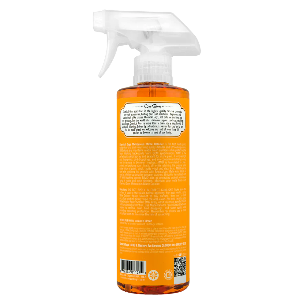 Chemical Guys Meticulous Matte Detailer Spray For Satin & Matte Finishes
