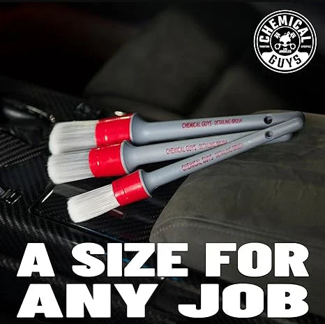 Chemical Guys All In The Details Interior Detailing Brushes (3Brushes)