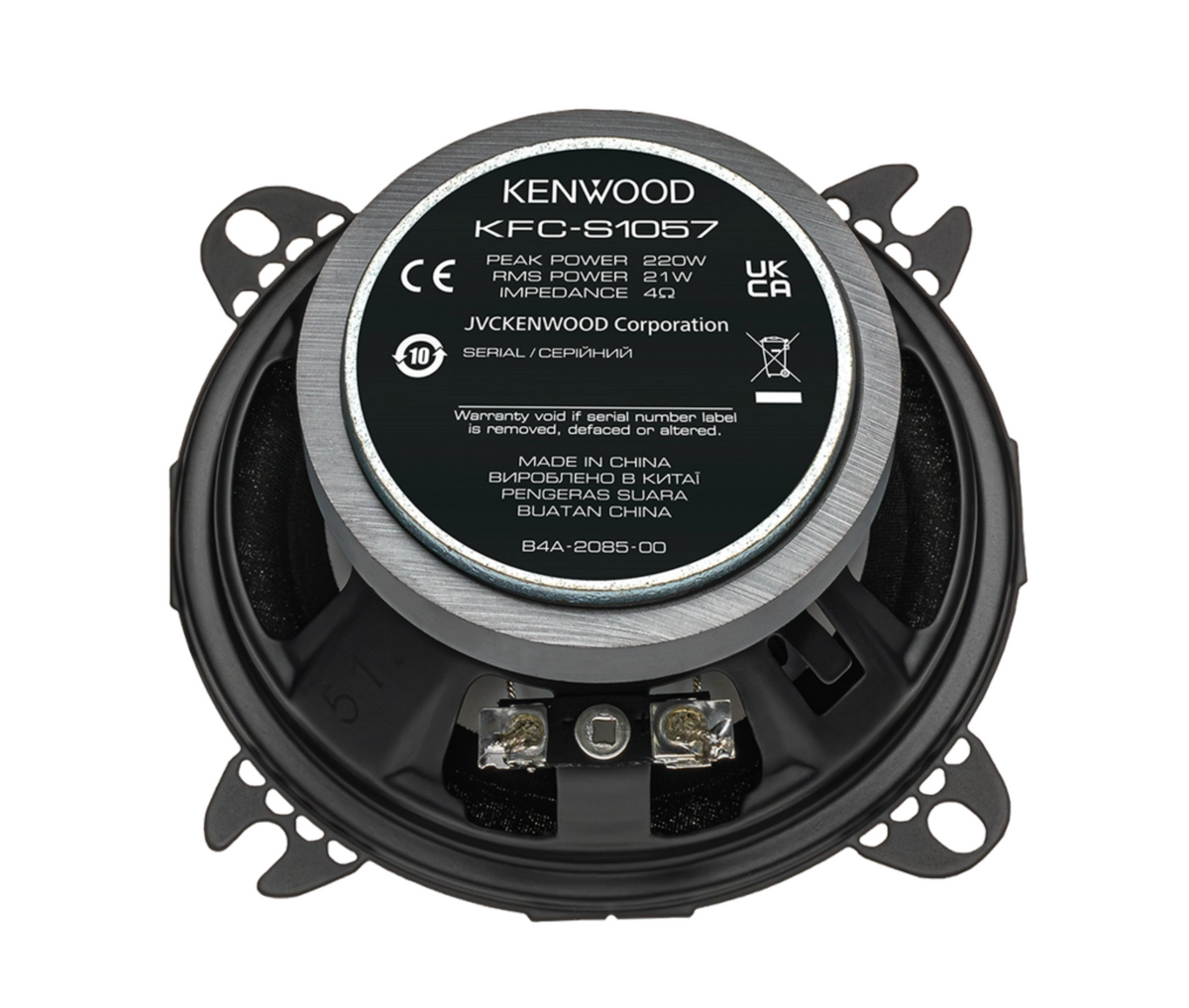 Kenwood KFC-S1057 - 10cm 4" Dual Cone flush Mount Car Speakers
