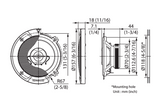 Kenwood KFC-S1367 - 13cm 5.25" 2 Way Coaxial Car Speaker 260 Watts
