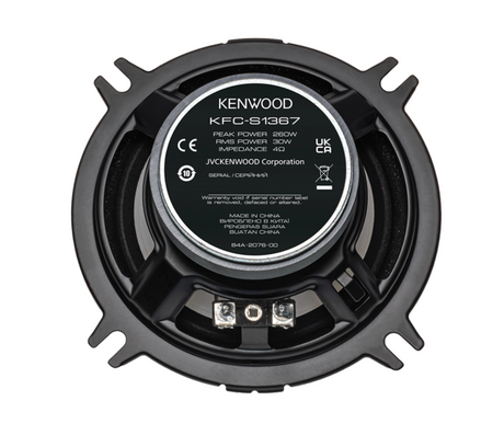 Kenwood KFC-S1367 - 13cm 5.25" 2 Way Coaxial Car Speaker 260 Watts