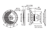 Kenwood KFC-S1767 - 17cm 6.5" 2-Way Car Coaxial Speaker 300 Watts