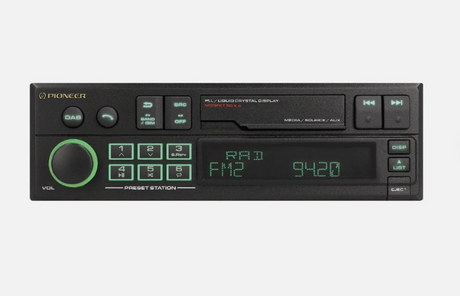Pioneer SXT-C10PS - Retro Tape Deck Style Bluetooth DAB+ USB Aux Tuner Car Stereo