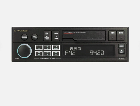 Pioneer SXT-C10PS - Retro Tape Deck Style Bluetooth DAB+ USB Aux Tuner Car Stereo