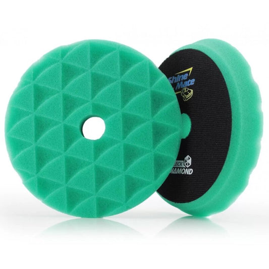 ShineMate Black Diamond Green Heavy Cutting Pad 6inch