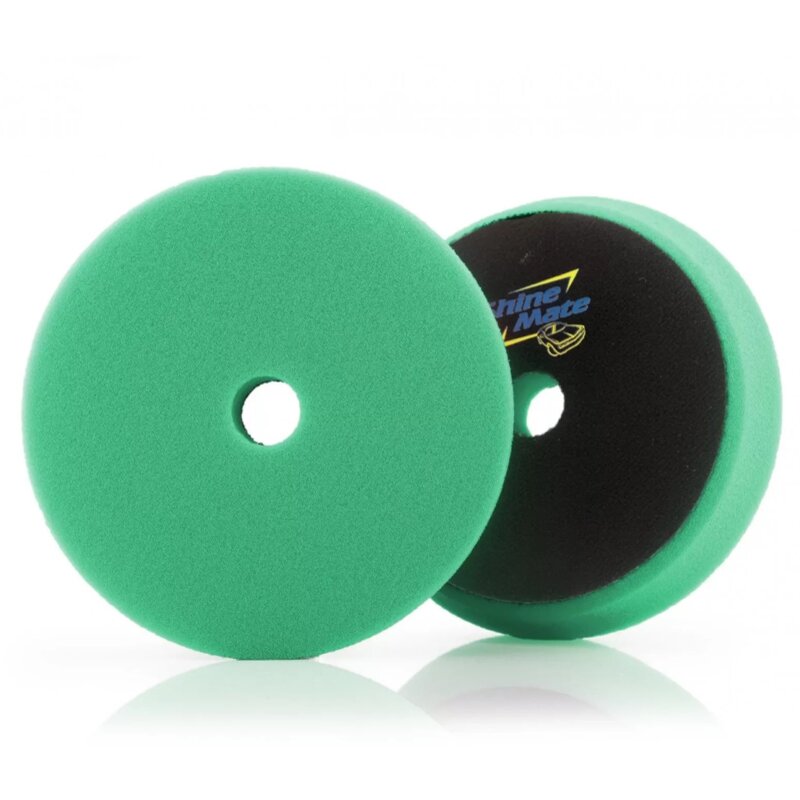 ShineMate Flat Foam Pad Green Heavy Cutting Pad 6"