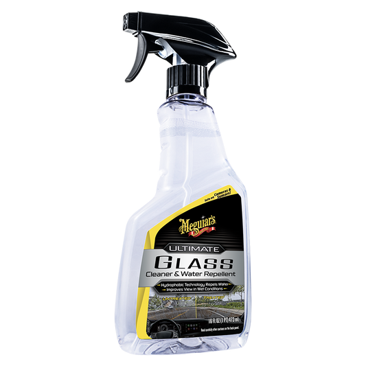 MEGUIAR'S ULTIMATE GLASS CLEANER G240416EU, 16 OZ (473 ML) BOTTLE, 6/CV